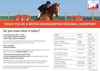 COULD YOU BE A BRITISH SHOWJUMPING REGIONAL CHAMPION?